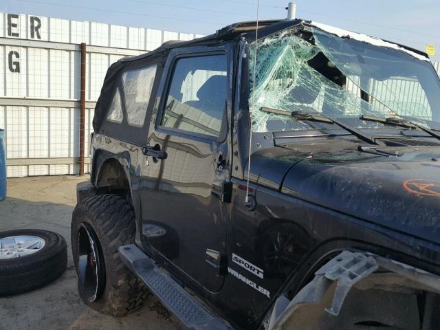 1C4GJWAG7DL539651 - 2013 JEEP WRANGLER S BLACK photo 9