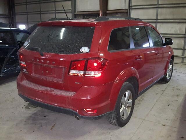 3C4PDCBG0CT218672 - 2012 DODGE JOURNEY SX RED photo 4