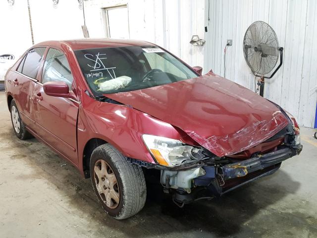 1HGCM56475A154328 - 2005 HONDA ACCORD LX RED photo 1