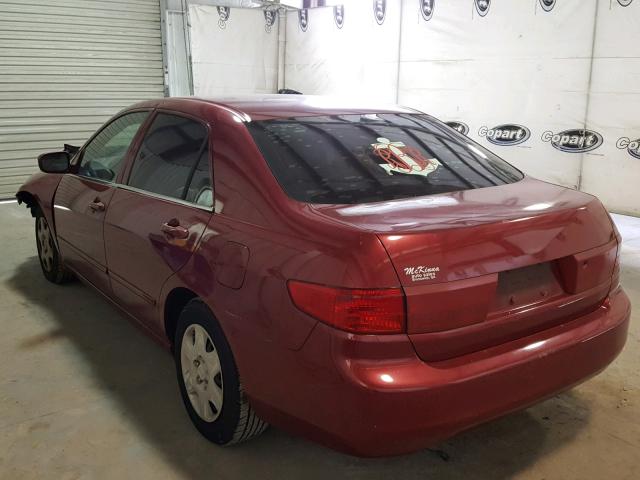 1HGCM56475A154328 - 2005 HONDA ACCORD LX RED photo 3