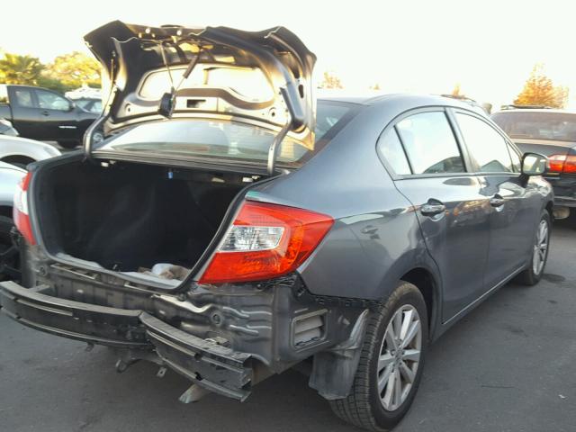 19XFB2F8XCE344251 - 2012 HONDA CIVIC EX ნაცრისფერი ფოტო 4
