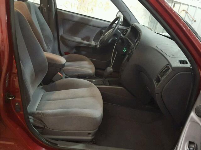 KMHDN46D56U319380 - 2006 HYUNDAI ELANTRA GL RED photo 5