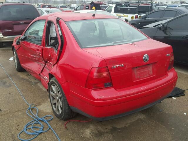 3VWTG69M31M182046 - 2001 VOLKSWAGEN JETTA GLX RED photo 3