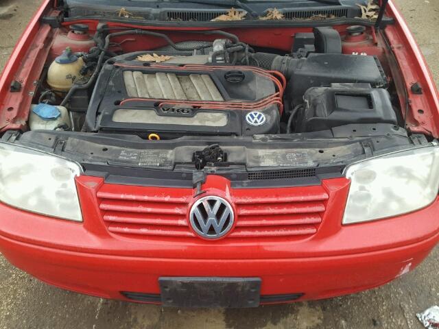 3VWTG69M31M182046 - 2001 VOLKSWAGEN JETTA GLX RED photo 7