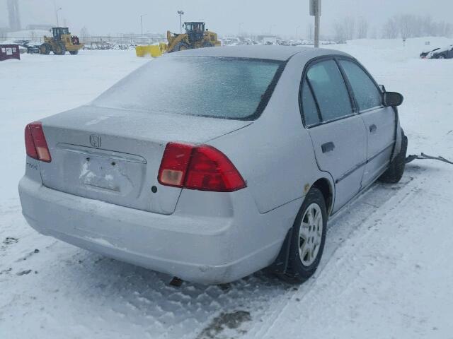 2HGES16331H902583 - 2001 HONDA CIVIC DX GRAY photo 4