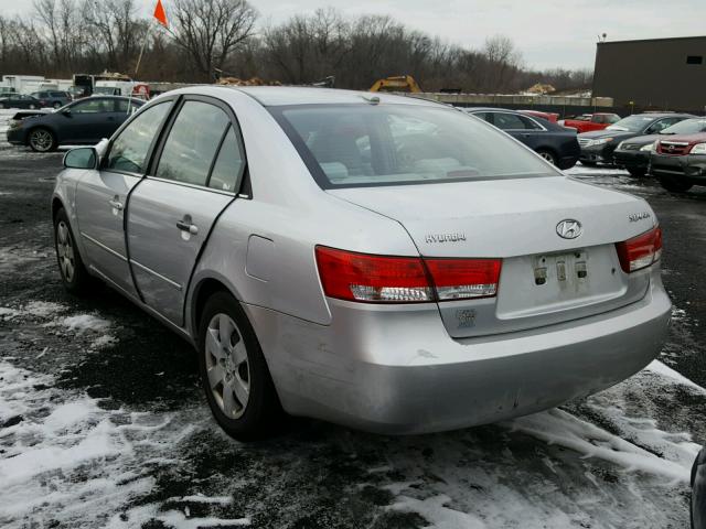 5NPET46CX7H273126 - 2007 HYUNDAI SONATA GLS SILVER photo 3