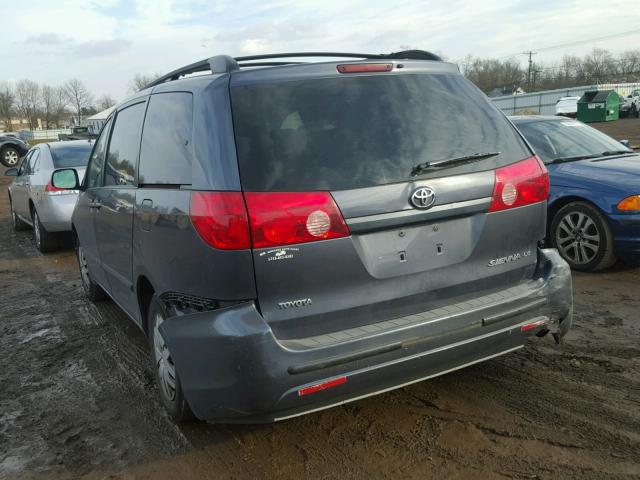 5TDZK23C99S282202 - 2009 TOYOTA SIENNA CE GRAY photo 3