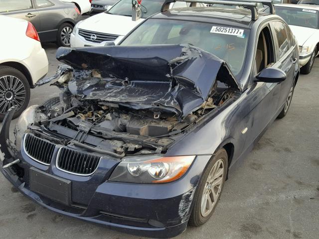 WBAVA33537KX71933 - 2007 BMW 328 I BLUE photo 2