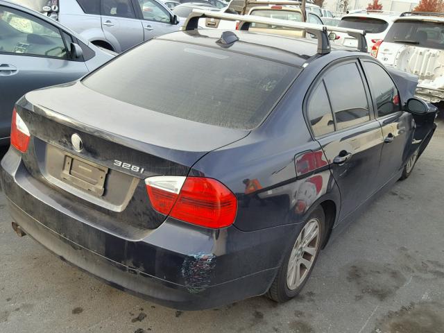 WBAVA33537KX71933 - 2007 BMW 328 I BLUE photo 4