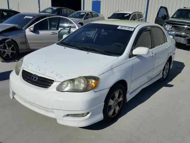 2T1BY32E25C373436 - 2005 TOYOTA COROLLA XR WHITE photo 2