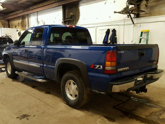 1GTEK19T73E305408 - 2003 GMC NEW SIERRA BLUE photo 3