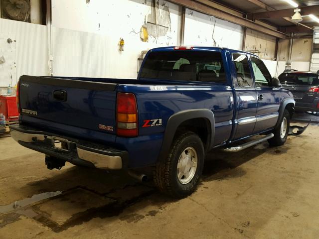 1GTEK19T73E305408 - 2003 GMC NEW SIERRA BLUE photo 4