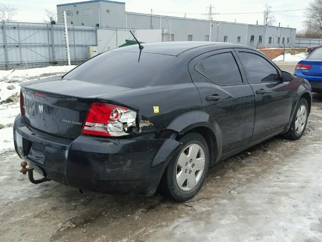 1B3LC46B99N555907 - 2009 DODGE AVENGER SE BLACK photo 4