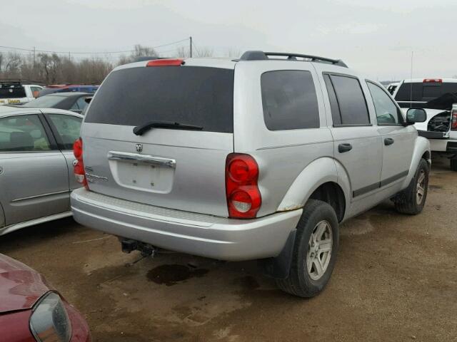 1D4HB48N56F138081 - 2006 DODGE DURANGO SL SILVER photo 4