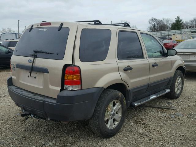 1FMCU03Z27KA68158 - 2007 FORD ESCAPE XLT TAN photo 4