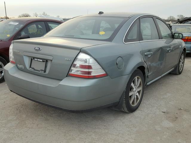 1FAHP24W78G111470 - 2008 FORD TAURUS SEL SILVER photo 4