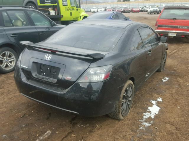 2HGFG21568H707754 - 2008 HONDA CIVIC SI BLACK photo 4