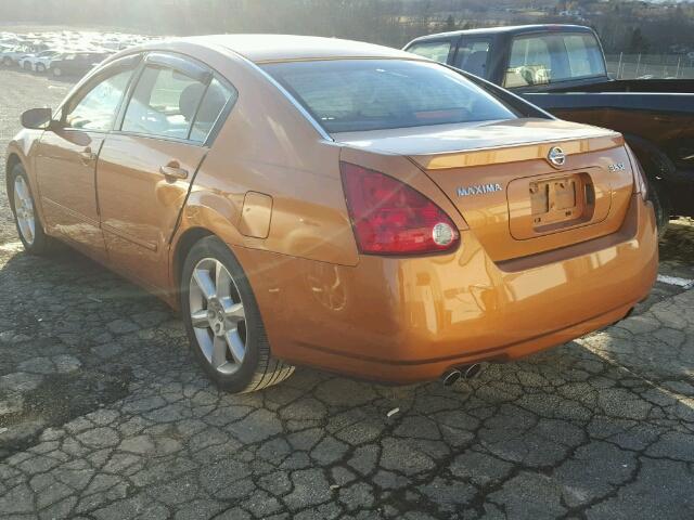 1N4BA41E94C811944 - 2004 NISSAN MAXIMA SE ORANGE photo 3