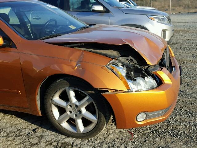 1N4BA41E94C811944 - 2004 NISSAN MAXIMA SE ORANGE photo 9