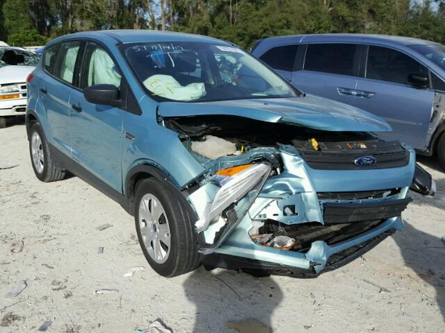 1FMCU0F79DUA39525 - 2013 FORD ESCAPE S BLUE photo 1