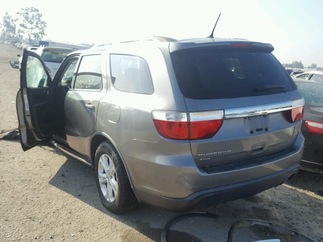 1C4RDJAG7CC173207 - 2012 DODGE DURANGO SX GRAY photo 3