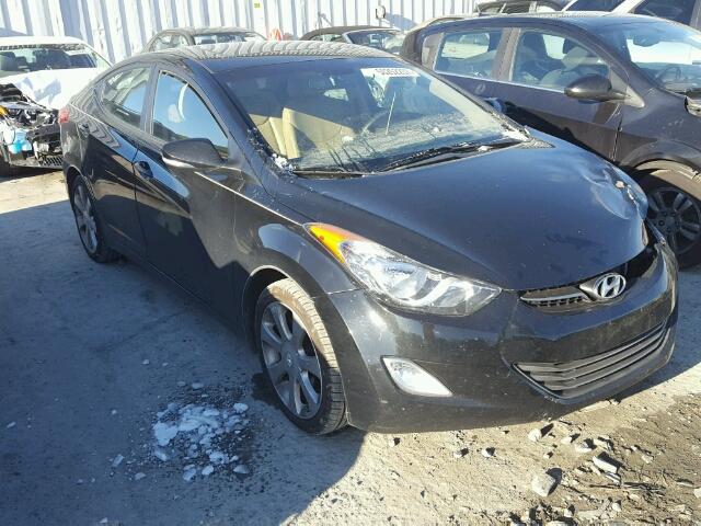 5NPDH4AE4CH097299 - 2012 HYUNDAI ELANTRA GL BLACK photo 1