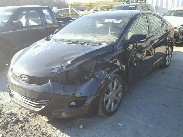 5NPDH4AE4CH097299 - 2012 HYUNDAI ELANTRA GL BLACK photo 9