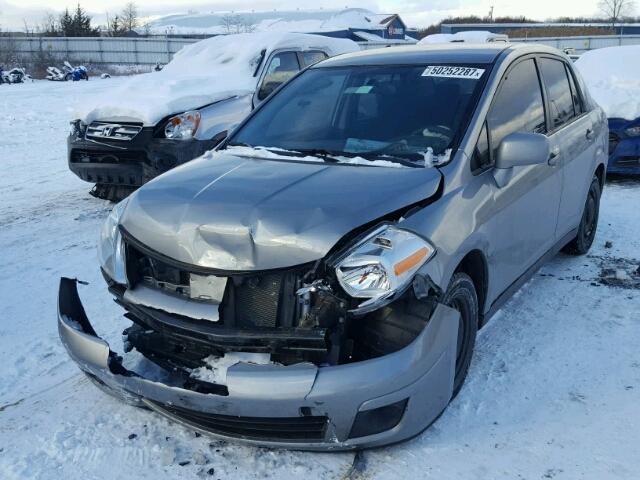 3N1BC1AP2BL432552 - 2011 NISSAN VERSA S GRAY photo 2