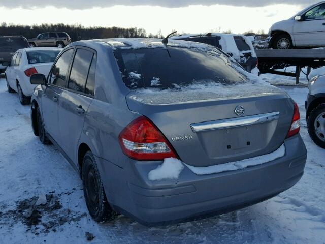 3N1BC1AP2BL432552 - 2011 NISSAN VERSA S GRAY photo 3