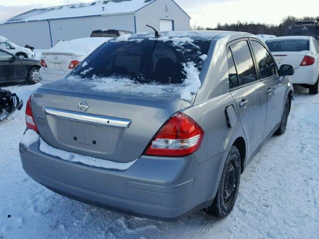 3N1BC1AP2BL432552 - 2011 NISSAN VERSA S GRAY photo 4