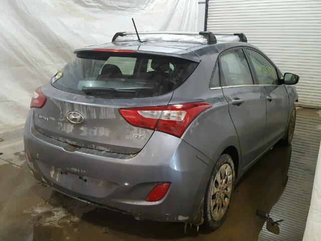 KMHD35LH0GU316617 - 2016 HYUNDAI ELANTRA GT GRAY photo 4