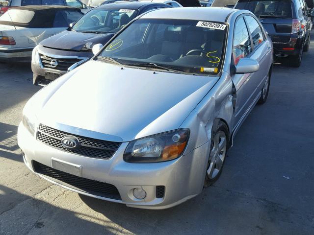 KNAFE121885013372 - 2008 KIA SPECTRA EX SILVER photo 2