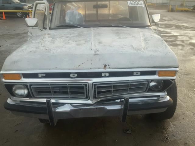 F15BLY07727 - 1977 FORD F-150 WHITE photo 7