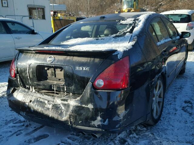 1N4BA41E18C803326 - 2008 NISSAN MAXIMA SE BLACK photo 4