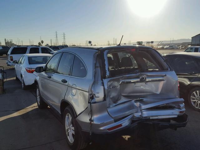 JHLRE3H56AC010027 - 2010 HONDA CR-V EX SILVER photo 3