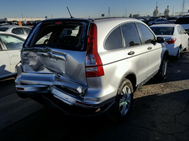 JHLRE3H56AC010027 - 2010 HONDA CR-V EX SILVER photo 4