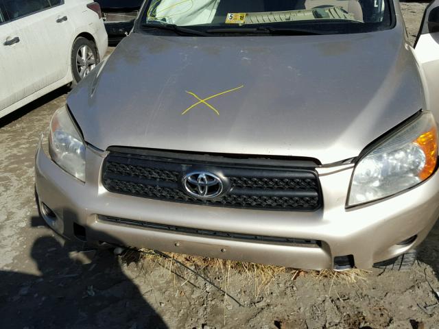 JTMBD35V085145573 - 2008 TOYOTA RAV4 BEIGE photo 7