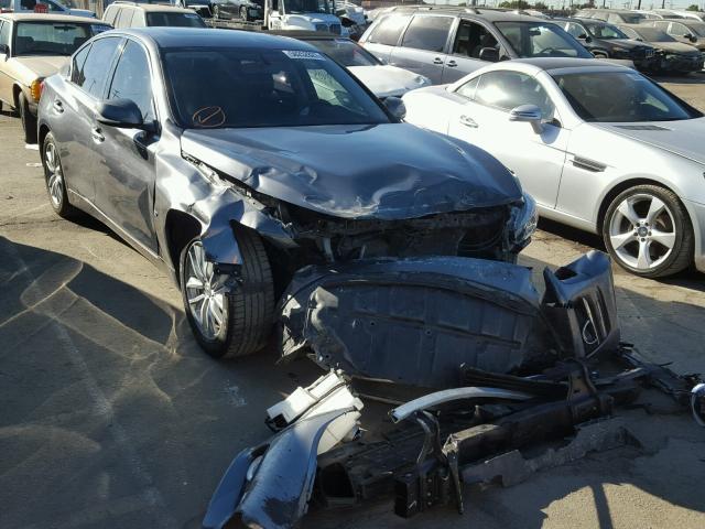 JN1BV7AP2FM336722 - 2015 INFINITI Q50 BASE Gris foto 1