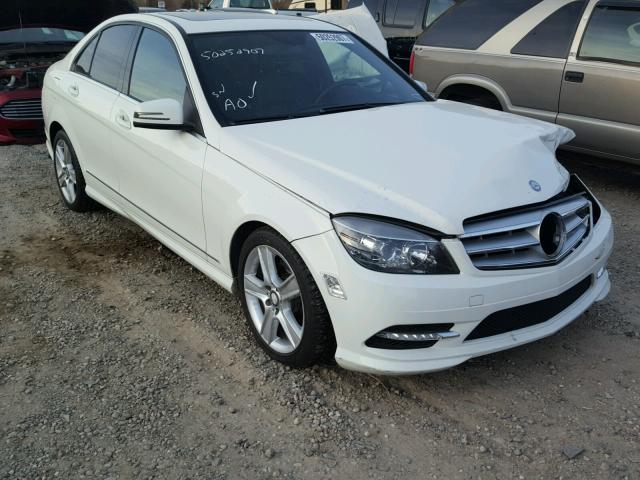 WDDGF8BB5BR147672 - 2011 MERCEDES-BENZ C 300 4MAT WHITE photo 1