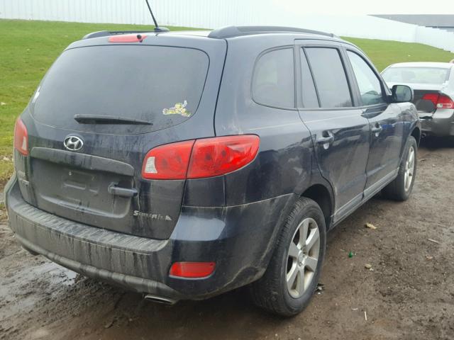 5NMSH13E98H169993 - 2008 HYUNDAI SANTA FE S BLUE photo 4