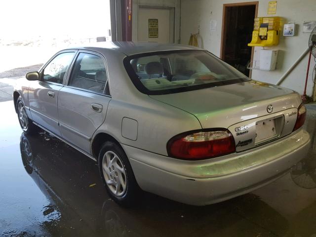 1YVGF22D6Y5135520 - 2000 MAZDA 626 SILVER photo 3