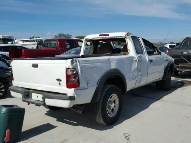 1FTYR14V12TA80091 - 2002 FORD RANGER SUP WHITE photo 4