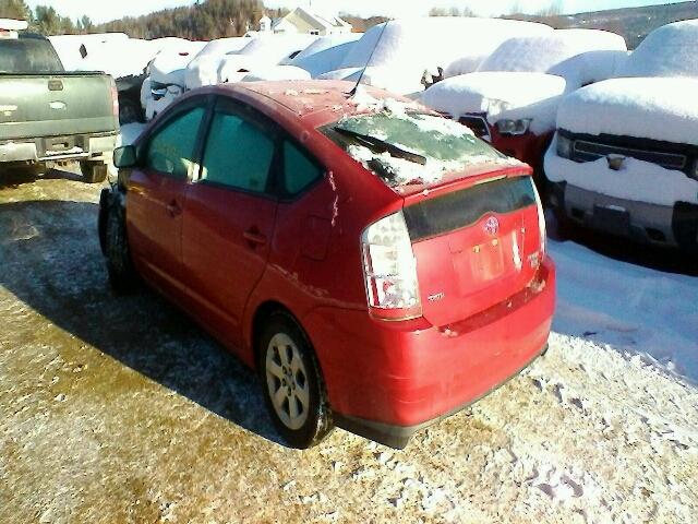 JTDKB20U393506919 - 2009 TOYOTA PRIUS RED photo 3