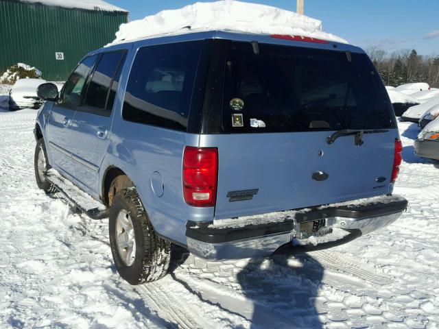 1FMRU18W9WLB87610 - 1998 FORD EXPEDITION BLUE photo 3