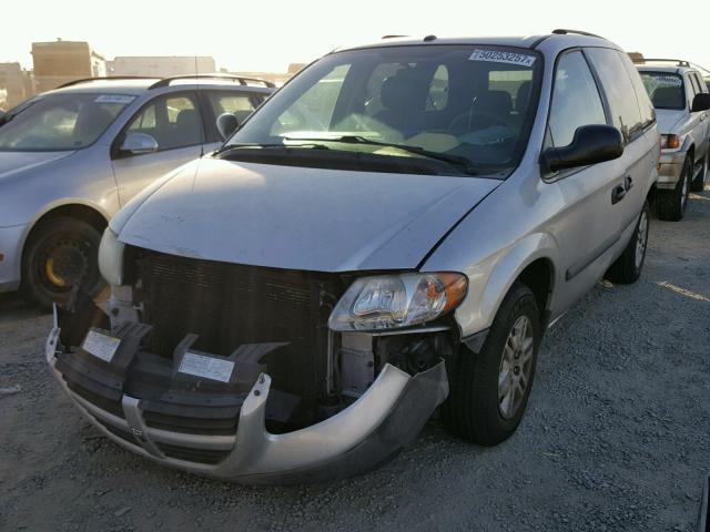 1D4GP25R67B203151 - 2007 DODGE CARAVAN SE SILVER photo 2