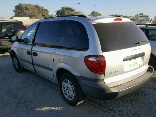 1D4GP25R67B203151 - 2007 DODGE CARAVAN SE SILVER photo 3