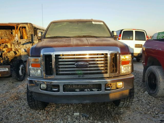 1FTSW21R59EA23340 - 2009 FORD F250 SUPER MAROON photo 9