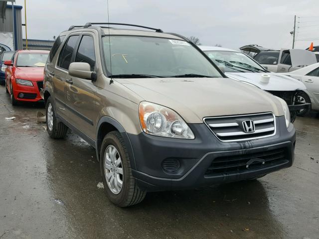 JHLRD68896C012277 - 2006 HONDA CR-V EX TAN photo 1