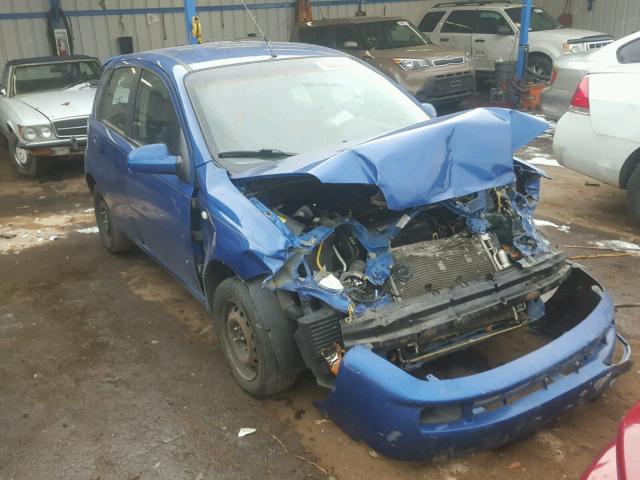 KL1TD66637B720964 - 2007 CHEVROLET AVEO BASE BLUE photo 1