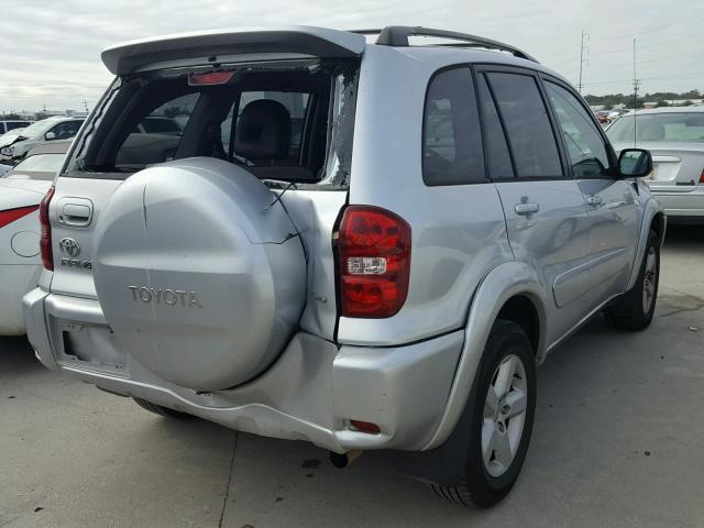 JTEHD20V546004753 - 2004 TOYOTA RAV4 SILVER photo 4